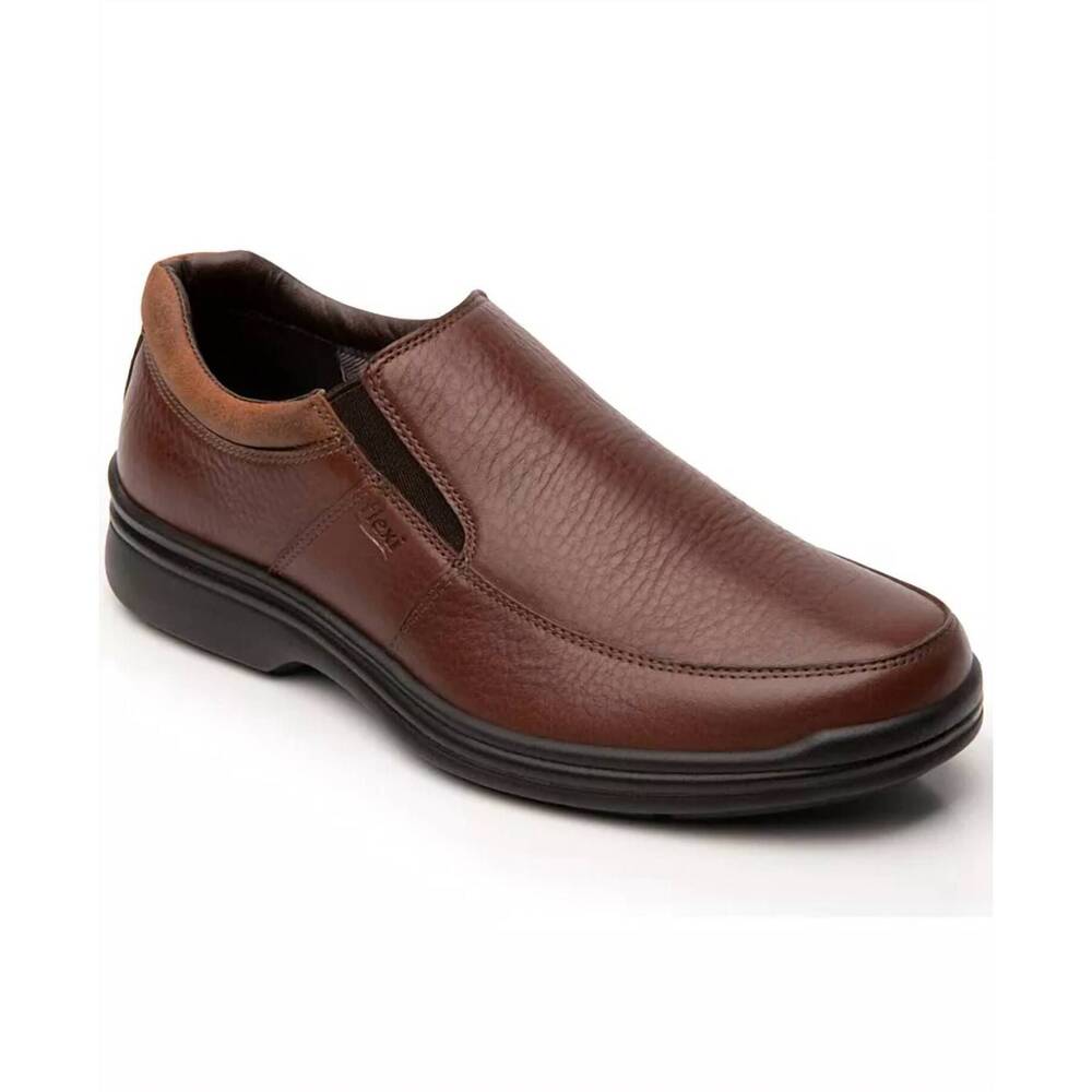 NEW FLEXI men's leather slip-on shoe in tan